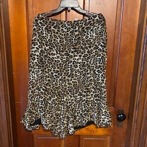 Leopard Print Skirt